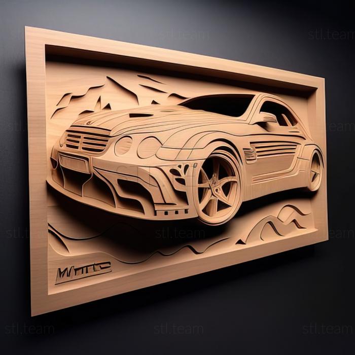 3D модель Mercedes Benz CLK DTM AMG (STL)